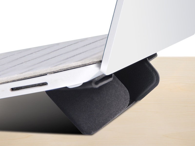 PEPLEANA — A companhia ideal para o seu laptop ou tablet: um suporte de couro dobrável se