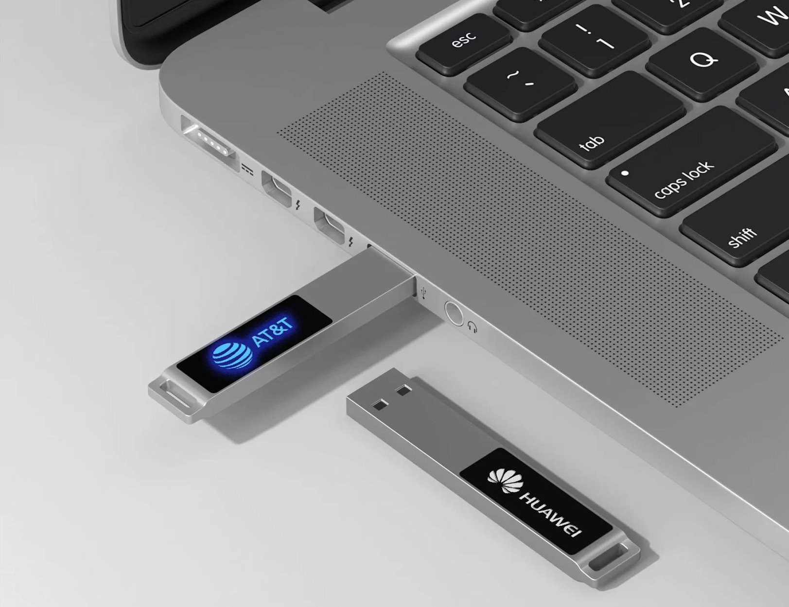 WGS-LED01 — Unidade flash USB com corpo metálico e logotipo iluminado por LED. Formato fino e elegante. Até